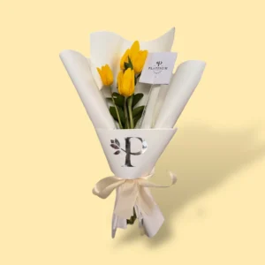 5 tulipanes amarillos platinum